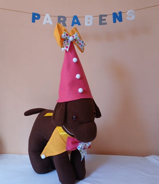 Chapéu e bandana ANIVERSÁRIO para Pets